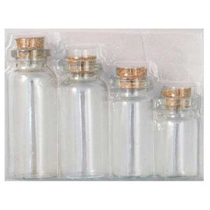 Mini-Glasflaschen 4er-Set