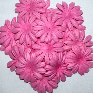 Papierblumen 4 cm pink 25 St. - Maulbeerpapier