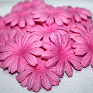 Papierblumen 4 cm pink 25 St. - Maulbeerpapier