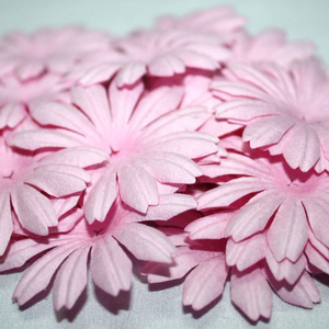 Papierblumen 4 cm rosa 25 St. - Maulbeerpapier