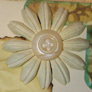 Papierblumen 4 cm creme 25 St. - Maulbeerpapier