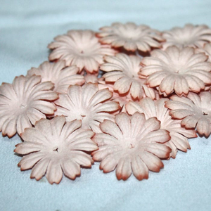 Papierblumen 2,5 cm (Altrosa) 50 Stück - Maulbeerpapier