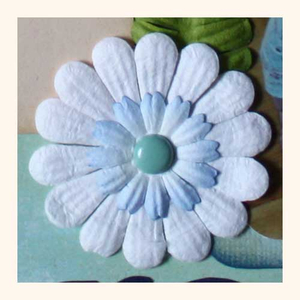 Papierblumen-Set blau 50 Stück - Maulbeerpapier