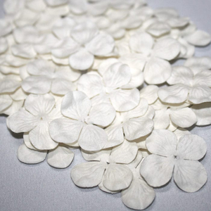 Papierblumen Hortensie Blanko / weiß - Maulbeerpapier