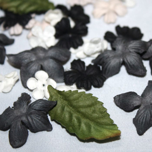Paper Flowers (schwarz/weiß) 24 tlg.