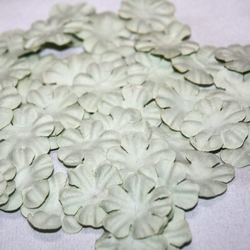 Paper Flowers / Papierblumen mint 2 cm - 50 St.