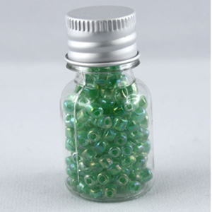 Rocailles Perlen 4mm Pastell grün (irisierend)  15g