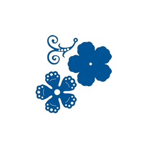 Creatables Stanzschablonen Blumen mit Swirl