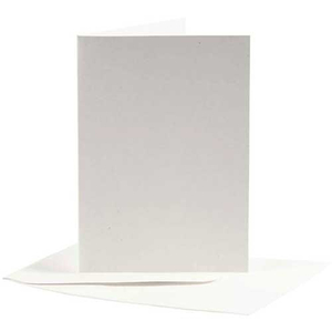 Blanko Mini Karten weiß 10 Stück mit Umschlag