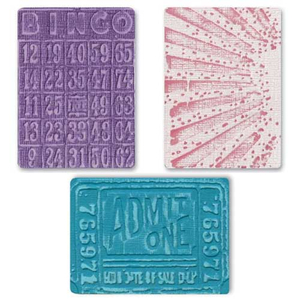 Embossing Folder (Prägefolder)  3er Set Playing Games/Bingo
