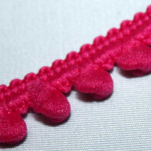 Pompon-Borte 1 cm - pink - 1m