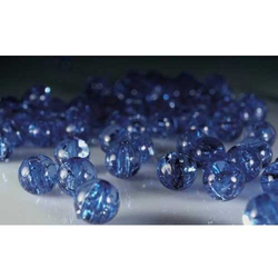 Perlen Crackle dunkelblau 10mm - 10 St.