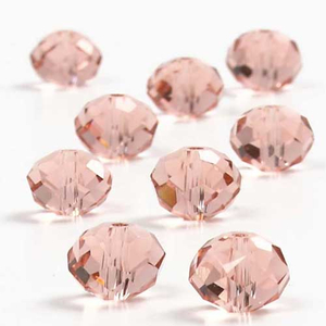 Kristallperle Glas rosa 10x12mm - 5 Stück*