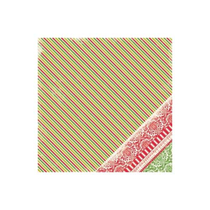 Scrapbooking-Papier Twinkle Stripes mit Glitter - Distressed Look