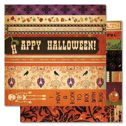 Scrapbooking-Papier Strip Tease Haunted (Halloween)