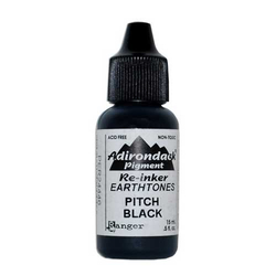 Adirondack Re-Inker Pitch Black (schwarz) - 15 ml