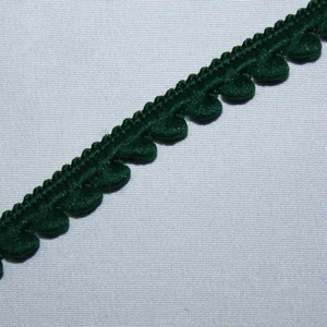Pompon-Borte 1 cm - dunkelgrün - 1m