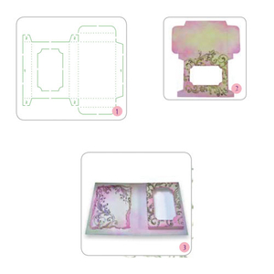 Verpackungs-Schablone Teelichtbox