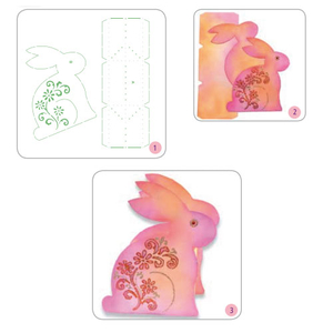 Verpackungs-Schablone Hase