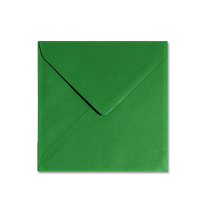 Kuvert quadratisch grün 14x14 cm - 10 Stück