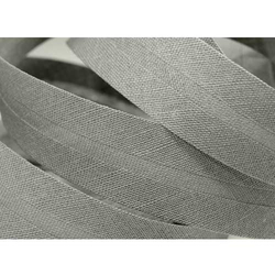 Schrägband Baumwolle grau 14 mm