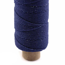 Garn elastisch 1 mm - dunkelblau