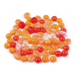 Glasperlen-Mix orange - 200 Gramm