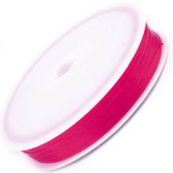 Nylonfaden elastisch 0,6 mm pink - 15 Meter