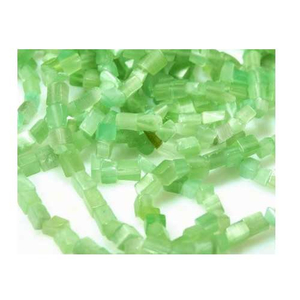 Strang Glas-BruchStücke Cateye grün 80 cm*