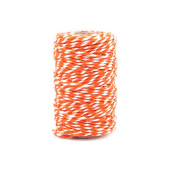 Twisted Twine orange / weiß 20 m