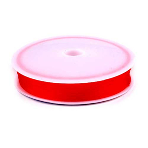 Nylonfaden elastisch 0,6 mm rot - 15 Meter