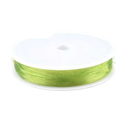 Nylonfaden elastisch 0,6 mm hellgrün - 15 Meter