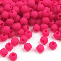 Kunststoffperle pink ultra-matt 4 mm 10 g