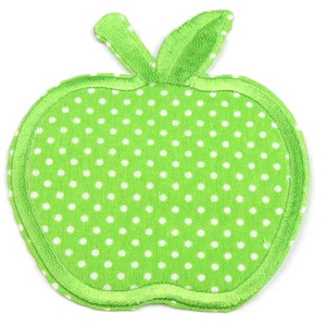 Aufbügler Apfel grün 7,5 x 8,5 cm
