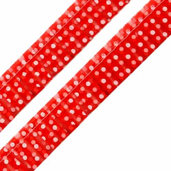 Rüschenband Polka Dots rot 20 mm