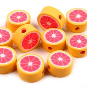 Fimo-Perle Grapefruit 10 mm