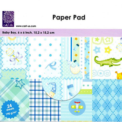 Paper Pad Baby Boy 6 24 tlg
