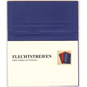 Flechtstreifen Set 4 mm x 13 cm - 240 St.