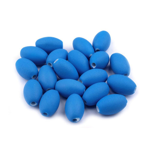 Acrylperlen 9x13 mm Olive blau matt 30 g