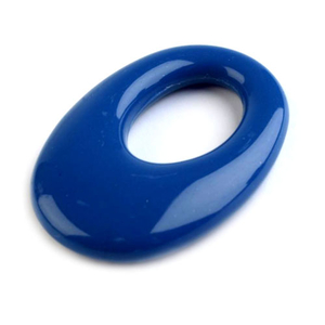 Anhänger Donut oval blau - 23 x 33 cm (Kunststoff)