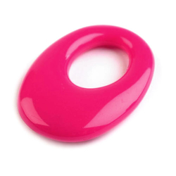 Anhänger Donut oval pink - 23 x 33 cm (Kunststoff)