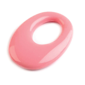 Anhänger Donut oval rosa - 23 x 33 cm (Kunststoff)