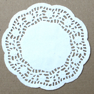 Spitzenpapier weiß 11,4 cm - 20 Stück