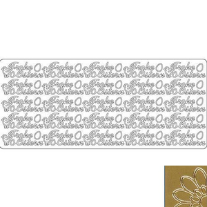 Textsticker Frohe Ostern gold