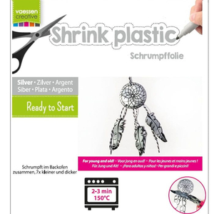 Schrumpffolie / Shrink Plastic silber - DIN A4