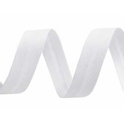 Schrägband Baumwolle weiß 20 mm